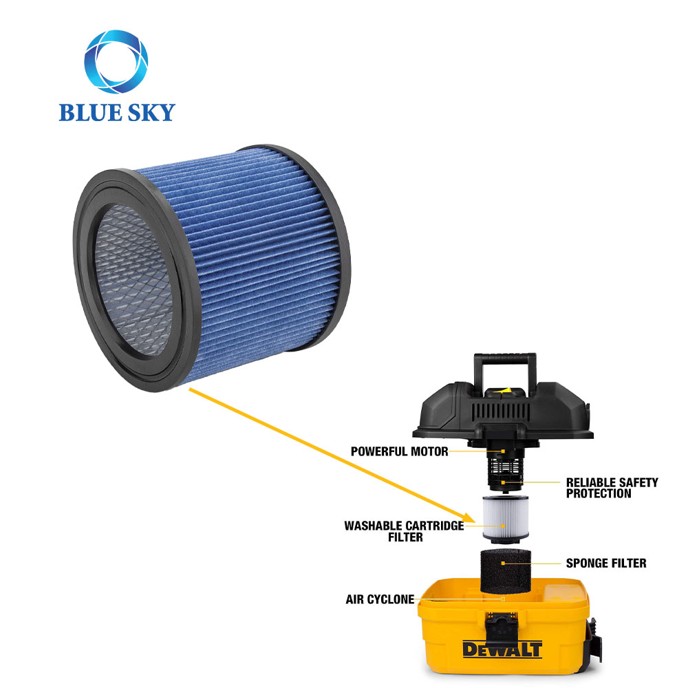 Filtro de cartucho DXVC4002 apto para DeWalt 4-5 galones DXV04T DXV05P DXV05S DXV08S DXV06G Shop aspiradoras en seco húmedo
