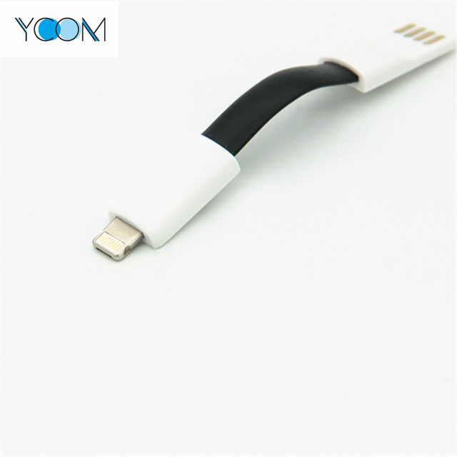 Cable magnético colorido para iPhone corto y fideos USB