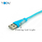 Cable de carga USB Lightning con luz LED, 1 m