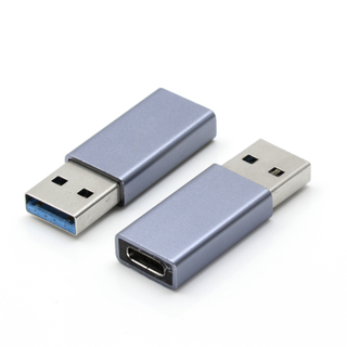 Metal portátil USB 3.0 tipo C macho a adaptador hembra USB Converter