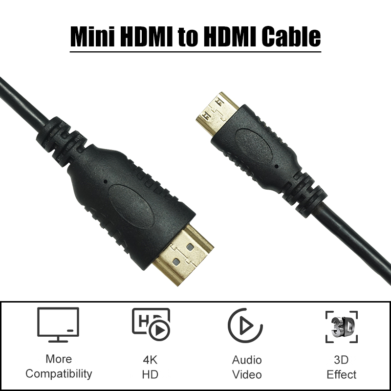 Mini Displayport Male HDMI to HDMI Cable with 3D, 4K