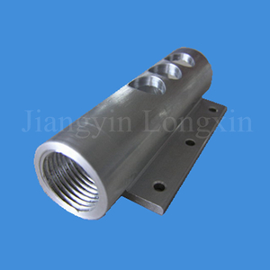 Sliver Anodized Tube with Machining