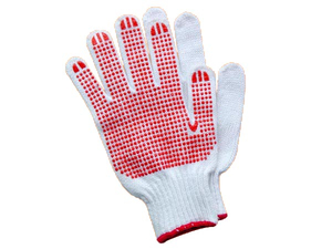 PVC dotted gloves