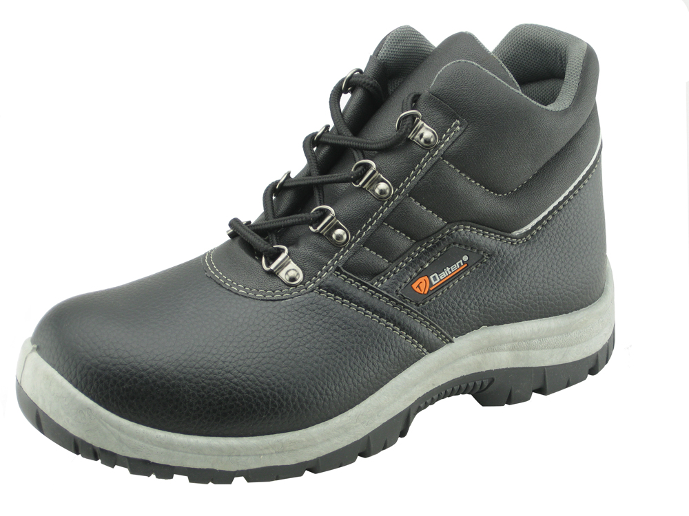 PU upper PVC sole work safety boots with reflective stripe