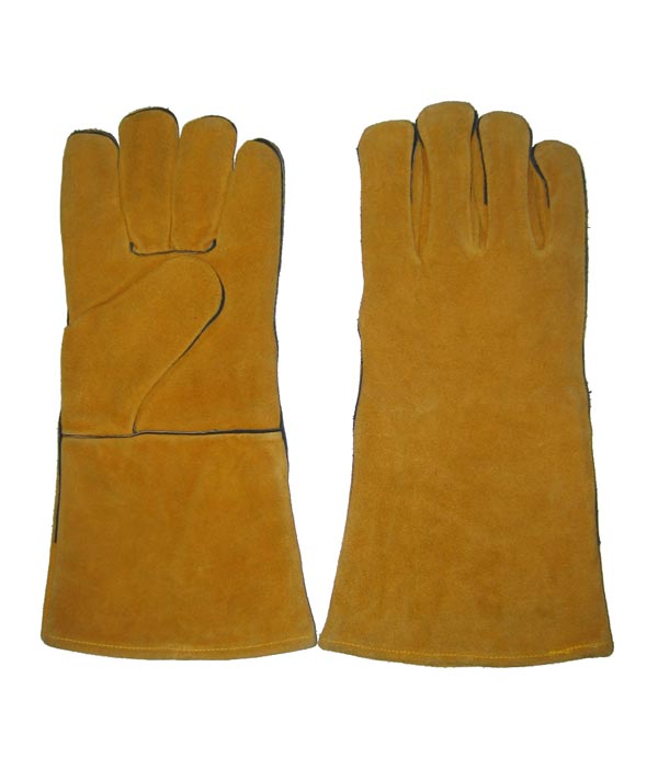 1311 Yellow fully lined welder work safety gloves