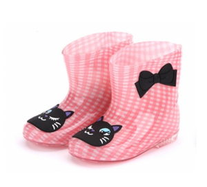 666-3 fashionable ankle pvc rain boots for kids