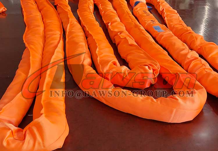 WLL 100T Polyester Round Slings,100Ton Heavy Duty Round Lifting Slings ...