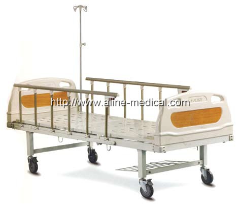 Flat hospital bed