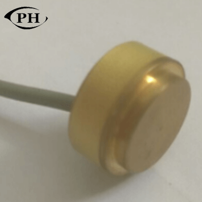transductor ultrasónico material de cobre amarillo 1MHz para el flujómetro de calor