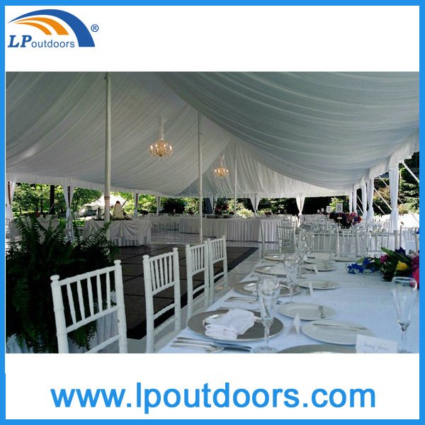 Carpa de boda con marco de acero de alto pico para 800 personas, carpa con clavija