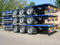 El mejor acoplado del envase del esqueleto de los árboles los 20ft los 40ft de la calidad 3 semi para el transporte de las mercancías