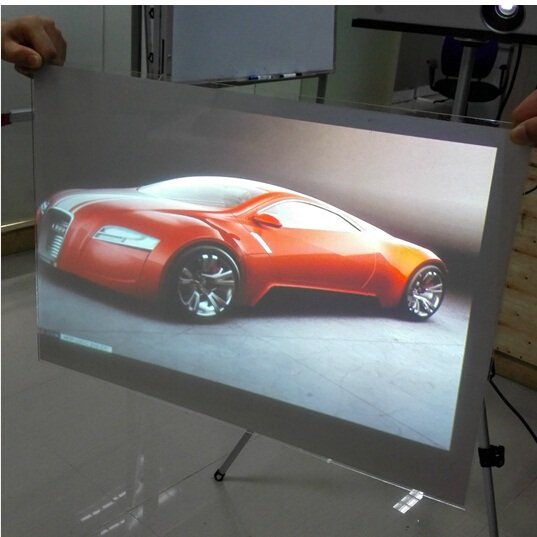 Self Adhesive Gray Rear Projection Film For Shop Window