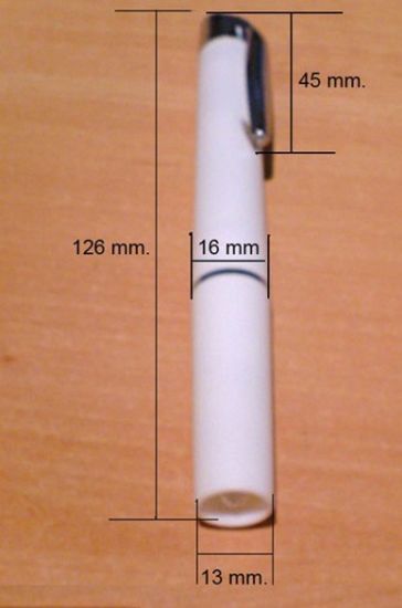 Lámpara de la pluma, antorcha de la pluma, equipo óptico