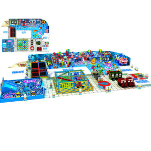 Ocean Themed Multifunctional Indoor Amusement Park Equipment with Trampoline & Ball Pit