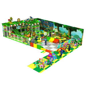 Jungle Themed Customized Kids Soft Indoor Playground with Toddler Area