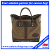 Leisure High Capacity Waxed Canvas Tote Bag for Men