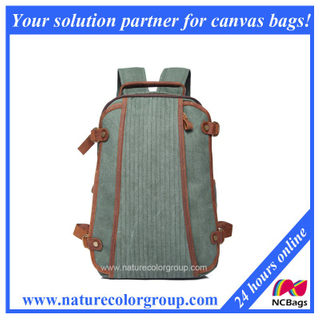 British Style Canvas Backpack Bag Leisure Travel Bag (SBB-037)