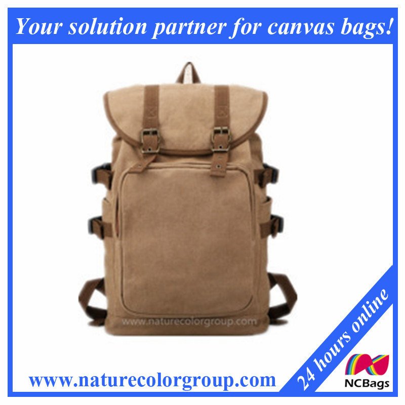Leisure Canvas Backpack for Outdoor and Sports
