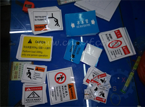Muestras de seguridad adhesivas de la etiqueta engomada del requisito de la certificación del CE