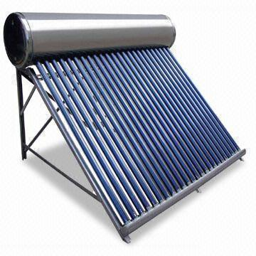 Calentador de agua solar residencial de baja presión verde