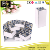 White Pink PU leather Square Rotating 5 Trays Rigid Jewelry Roll