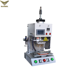 Benchtop Type Automatic Sliding Table Heat Staking Machine with Guarding for Stainless Steel & Brass Inserts Installation