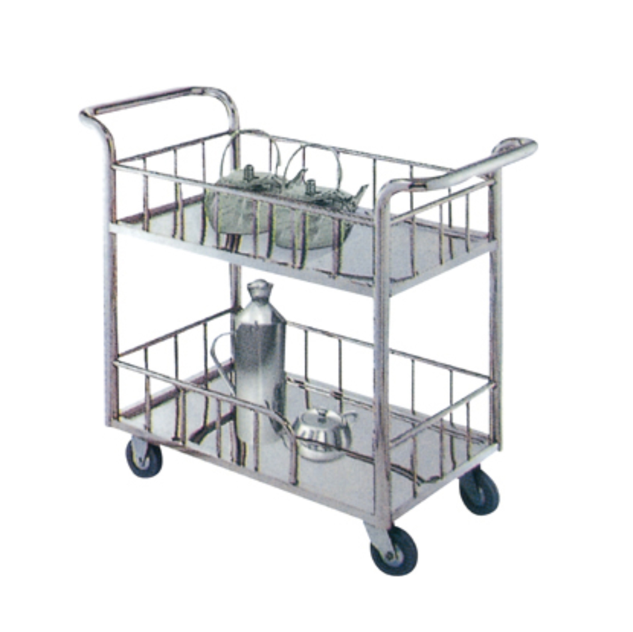 Stainless Steel Restaurant Service Trolley with Wheels (FW68) Buy