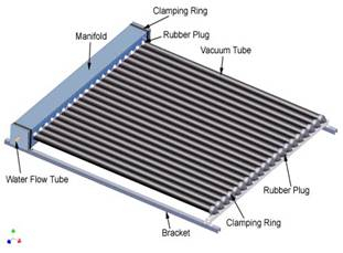 Potente calentador de agua solar con tubo de calor residencial