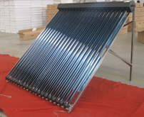 Colector de calentador de agua solar presurizado de tubería de calor
