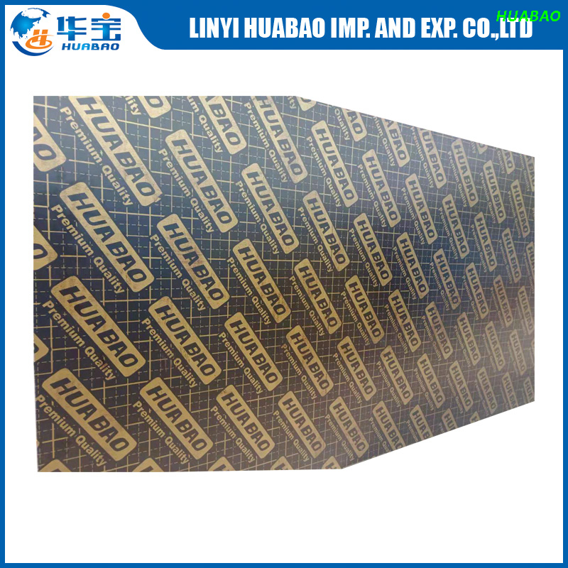 20MM HUABAO Film Faced Plywood Poplar Core For Concrete 