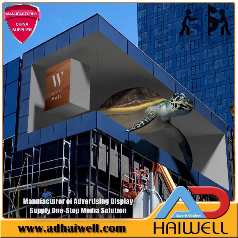 Outdoor Naked Eye 3D Video LED -Bildschirmanzeige