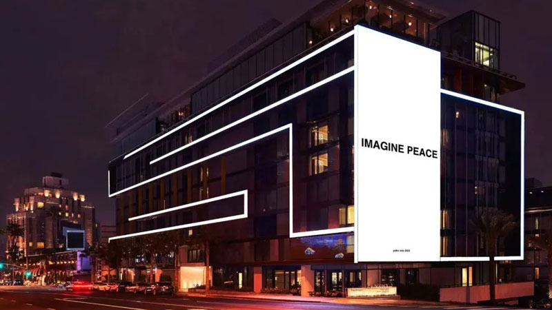 Trust Spread Power of Outdoor-LED-Werbung für den Frieden vorstellen