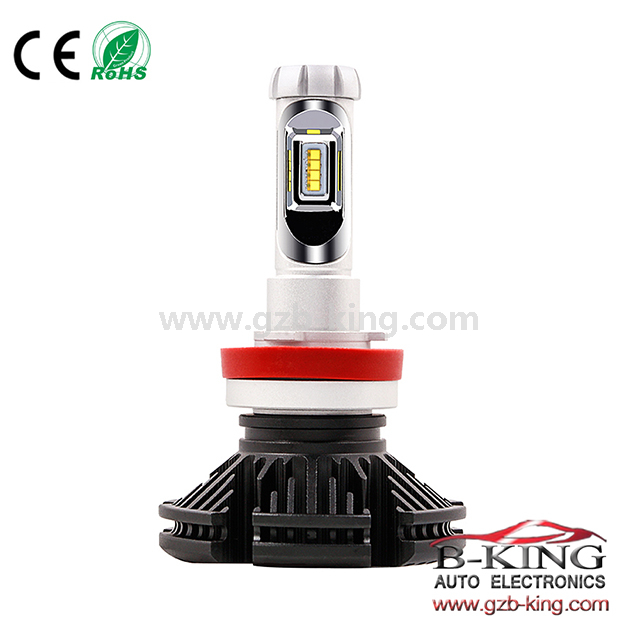 Fanless 6000lm 7S H11 philips ZES Car LED Headlight Bulb 3000K 6500K 8000K