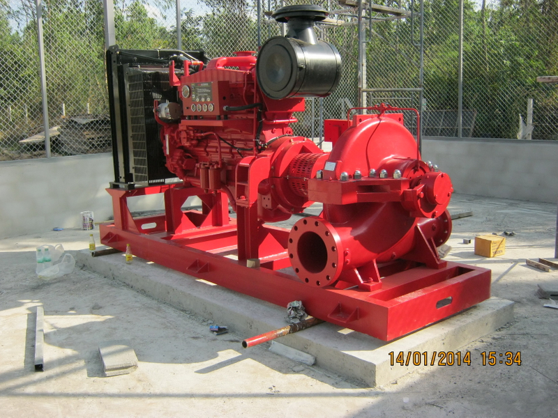 Комплект насосов для пожаротушения с дизельным двигателем Split Casing Deutz