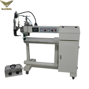 China Supplier DR-T300D Dual Arms Hot Air & Hot Wedge PE Tarpaulin Welding Machine with Fabric Pullers