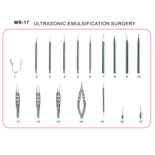 MR 17 China Conjunto de instrumentos microquirúrgicos para faco