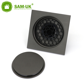 Panel circular invisible auto sellado magnético sellado rectangular acero inoxidable anti olor cuadrado empotrado en la marca de agua baño de baño desagüe