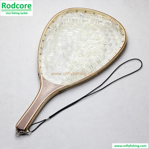 landing net with clear rubber netting