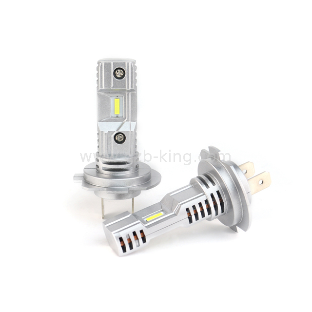 Global compact 40W H7 3400LM fanless car LED headlight bulb 