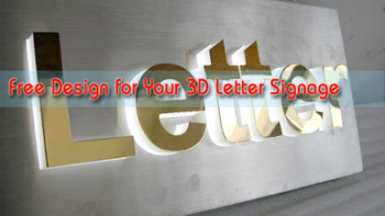 Diseño gratuito para letras 3D y señalización LED