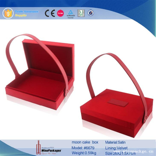top grade product display boxes red moon cake box