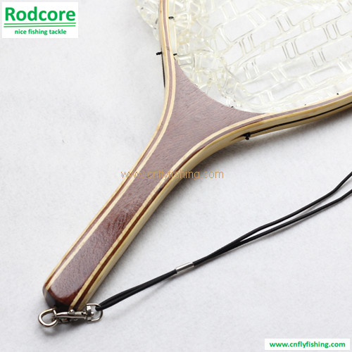 landing net with clear rubber netting