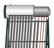 Tubo de vacío presurizado de acero galvanizado Calentador de agua solar (SPP)