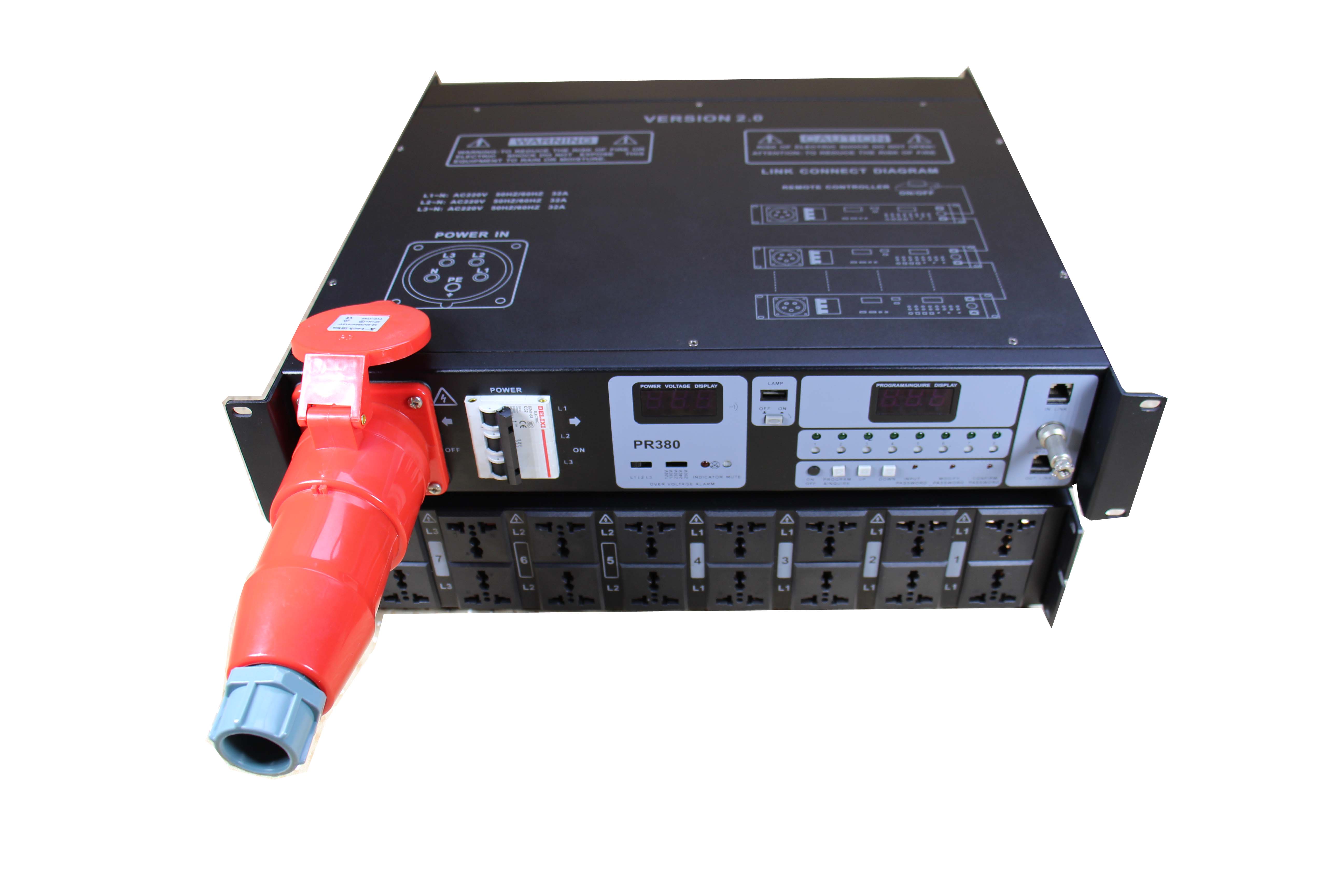 PR380 20KW 8 CH Controlador de secuencia de poder digital