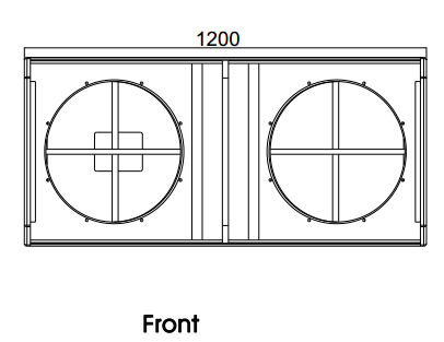 AT218 Dual 18-Zoll-Bass-Subwoofer für große Bühne