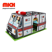 Крытая мягкая мобильная игровая площадка для автомобилей скорой помощи для детей
