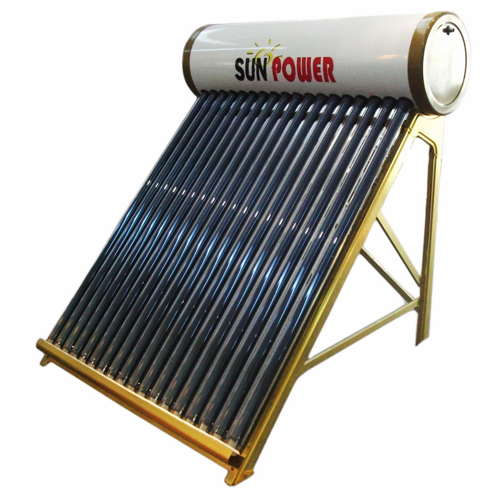 Calentador de agua solar compacto de baja presión de agua caliente