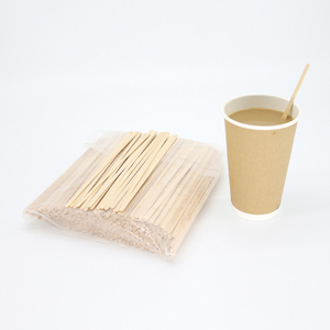7,5-дюймовые биоразлагаемые деревянные палочки для перемешивания кофе 1000 шт. в упаковке