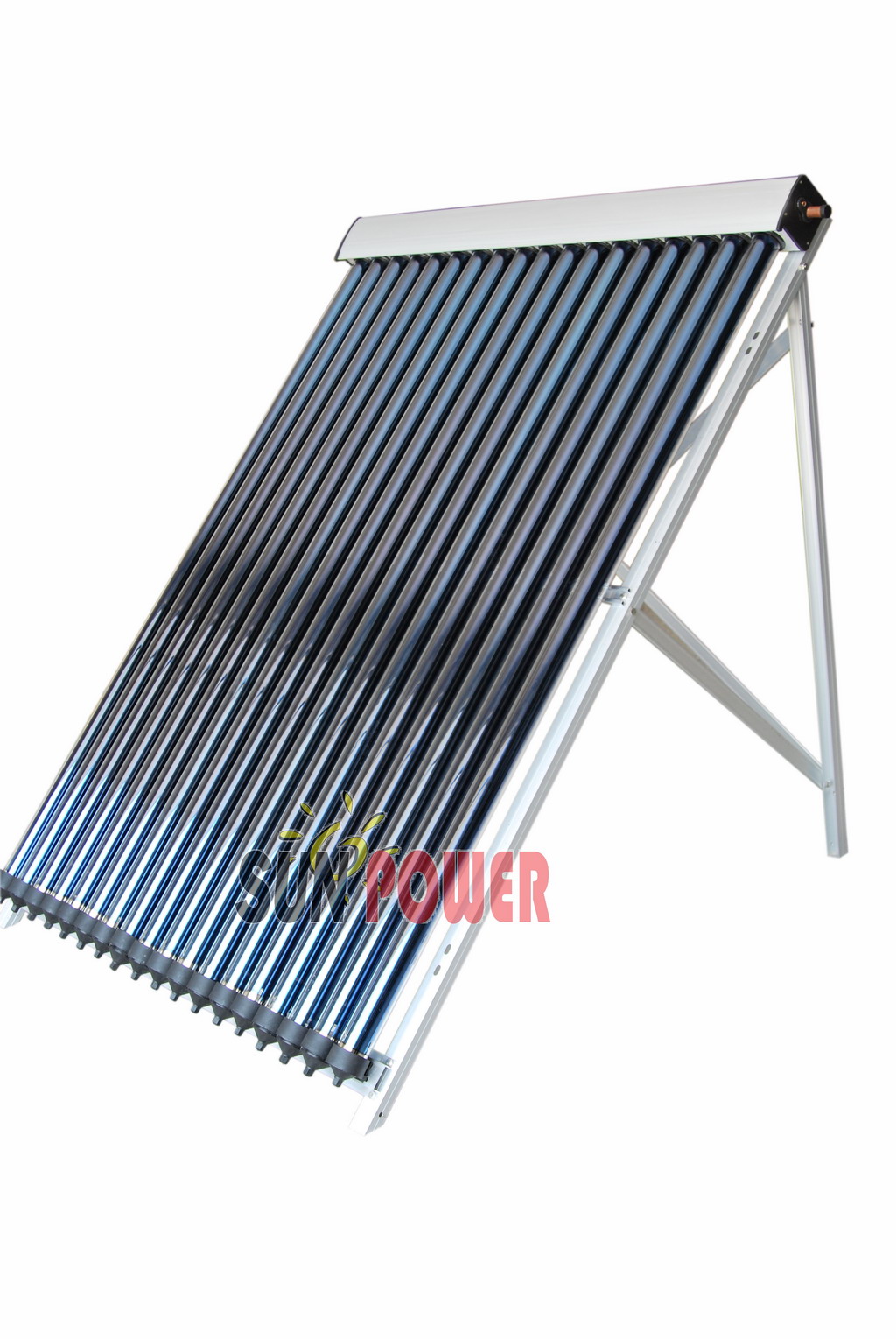 Tubo de calor de aluminio calentador de agua solar presurizado