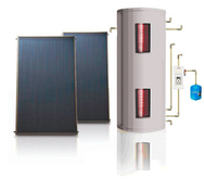 Split calentador de agua solar de placa plana
